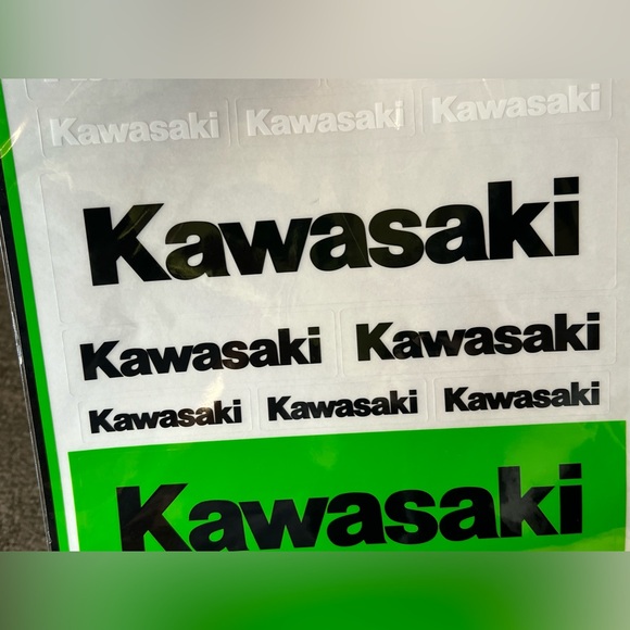 Kawasaki Vinyl Sticker Decal Sheet Motorcycles ATV SxS Jet Ski Japanese Ninja - Picture 4 of 5